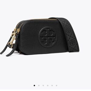 Tory Burch Black Pebbled Leather Crossbody